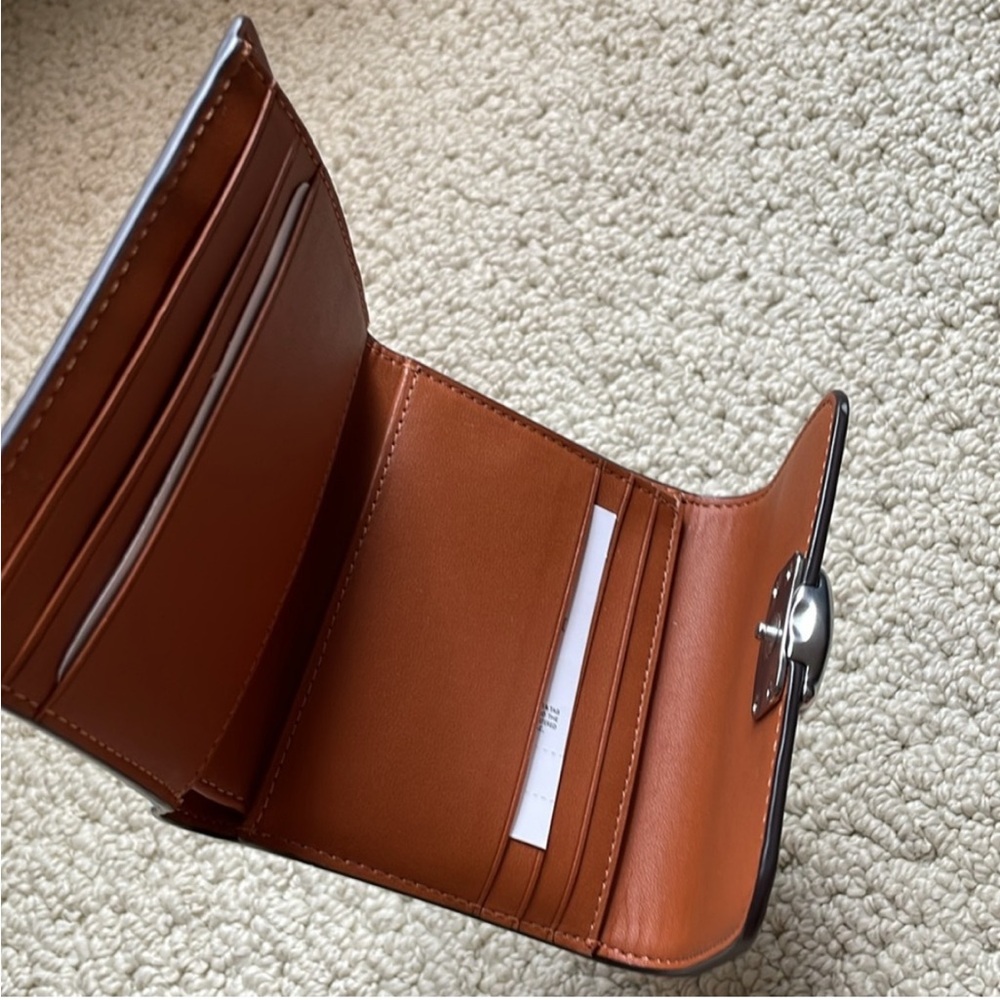 Coach Blue Leather Wallet - Picture 9 of 16
